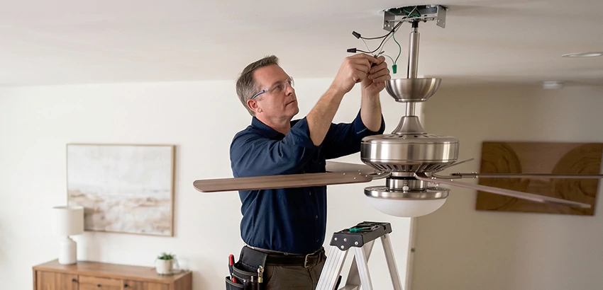 Ceiling Fan Light and Switch Repair in Riverview